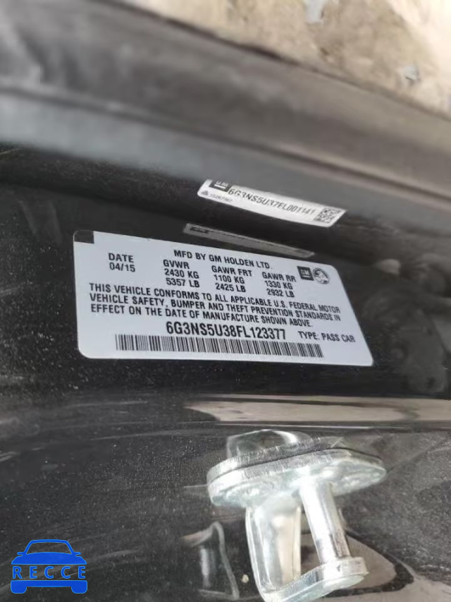2015 CHEVROLET CAPRICE PO 6G3NS5U38FL123377 image 9
