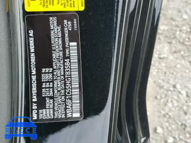 2017 BMW 640 WBA6F1C55HGT83584 зображення 9