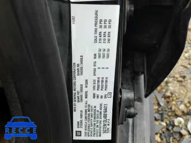 2008 HUMMER H3 5GTEN13L488164411 image 9