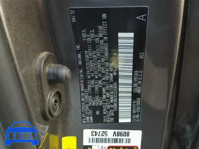 2012 TOYOTA SIENNA SPORT 5TDXK3DC4CS249045 image 9