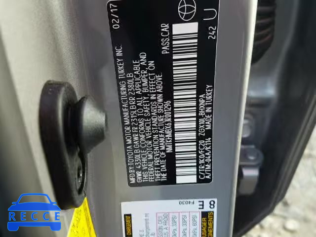 2018 TOYOTA C-HR XLE NMTKHMBX6JR001296 image 9