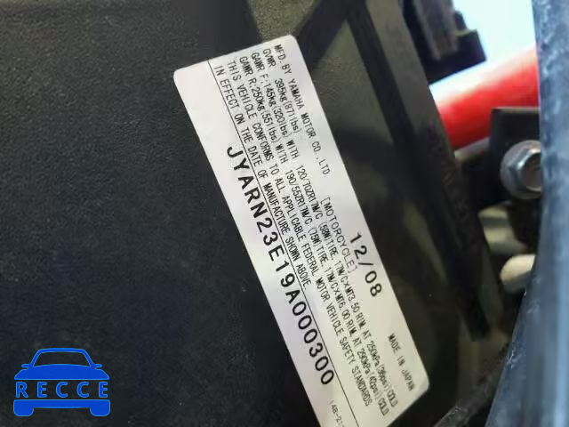 2009 YAMAHA YZFR1 JYARN23E19A000300 image 9