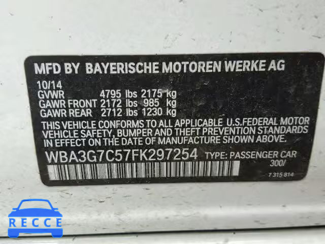 2015 BMW 328 WBA3G7C57FK297254 image 9