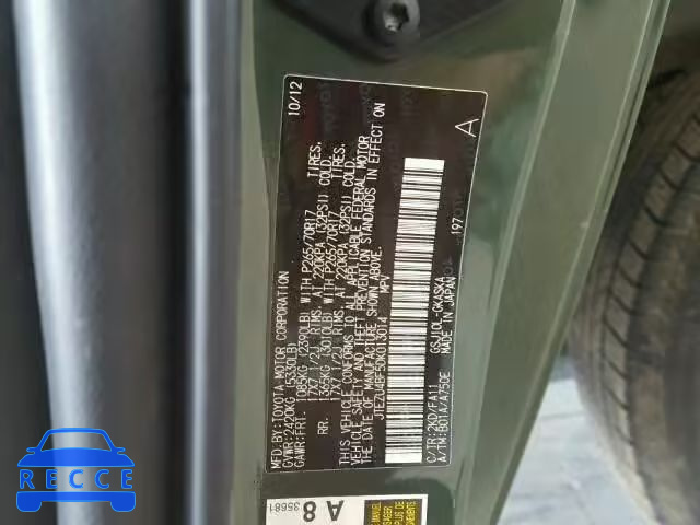 2013 TOYOTA FJ CRUISER JTEZU4BF5DK013014 image 9