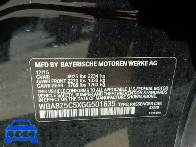 2016 BMW 328 XIGT S WBA8Z5C5XGG501635 зображення 9