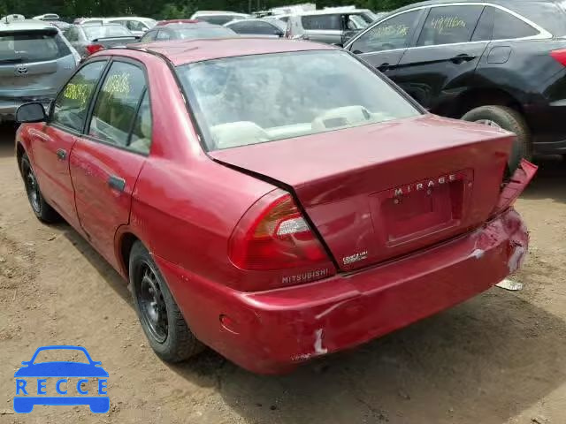 2001 MITSUBISHI MIRAGE JA3AY26C01U039156 image 2