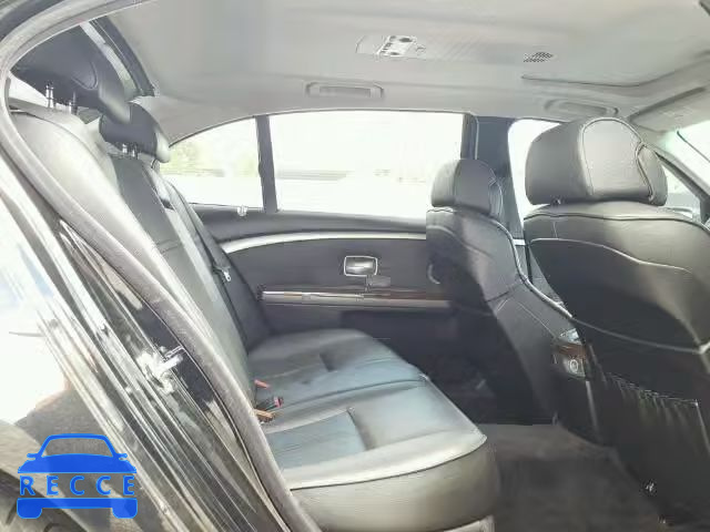 2006 BMW 750 WBAHN835X6DT37848 image 5