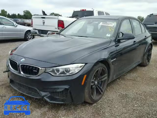 2015 BMW M3 WBS3C9C53FP804849 image 1