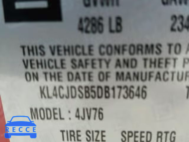 2013 BUICK ENCORE PRE KL4CJDSB5DB173646 image 9