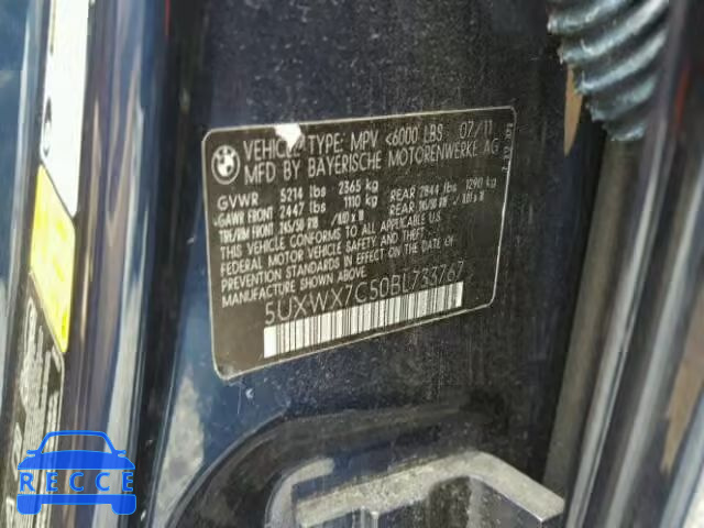 2011 BMW X3 5UXWX7C50BL733767 image 9