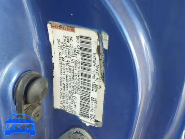 1991 TOYOTA MR2 JT2SW21N1M0010130 image 9
