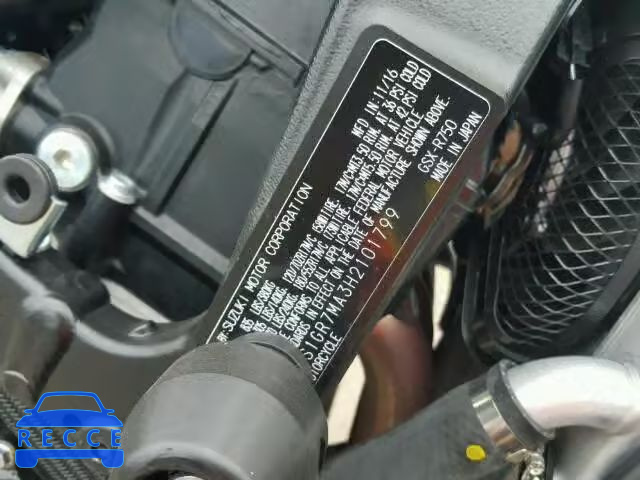 2017 SUZUKI GSX-R750 JS1GR7MA3H2101799 image 9