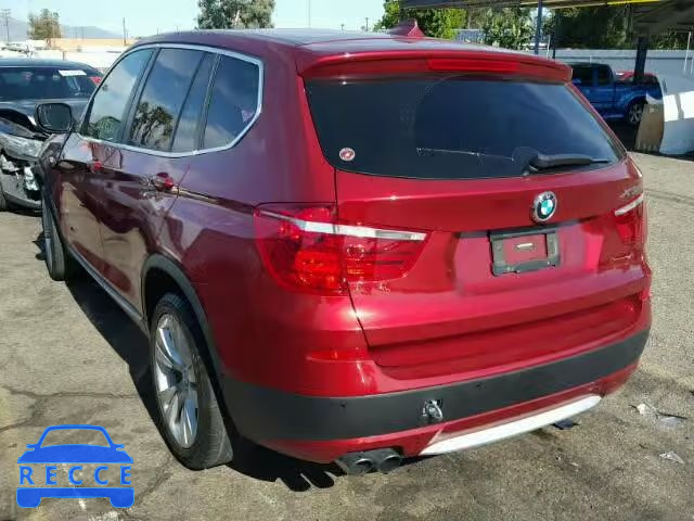 2014 BMW X3 XDRIVE3 5UXWX7C51E0E77261 зображення 2