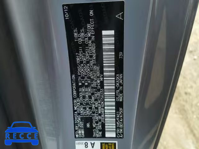 2013 TOYOTA FJ CRUISER JTEBU4BF6DK156233 image 9