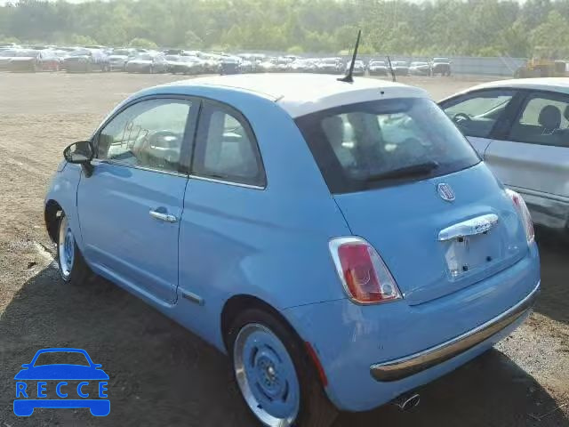 2015 FIAT 500 LOUNGE 3C3CFFCR0FT571013 image 2