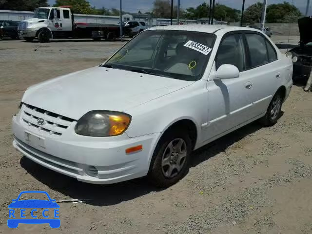 2003 HYUNDAI ACCENT KMHCG45C03U482545 image 1