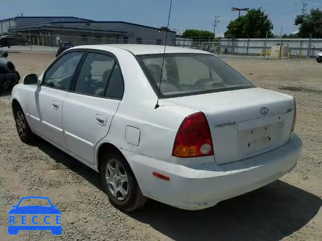 2003 HYUNDAI ACCENT KMHCG45C03U482545 image 2