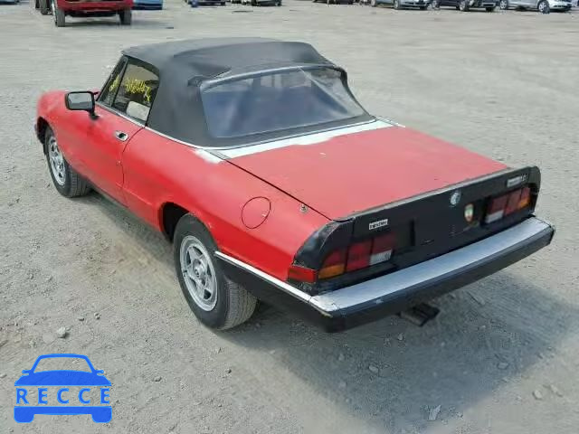 1983 ALFA ROMEO SPIDER VEL ZARBA541XD1016038 зображення 2