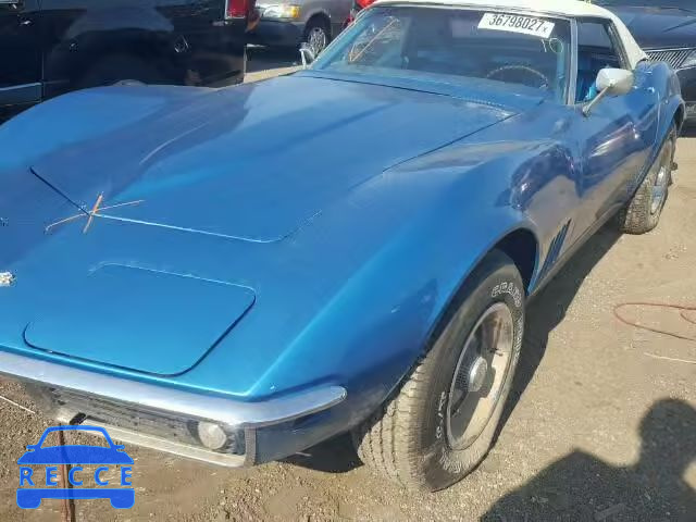 1968 CHEVROLET CORVETTE 194678S425357 зображення 9