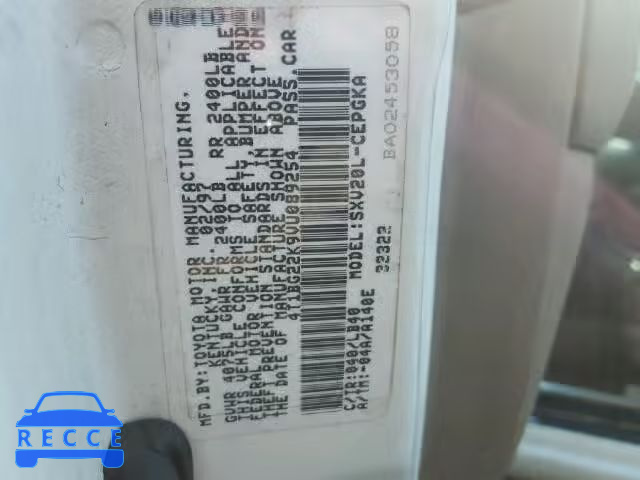 1997 TOYOTA CAMRY 4T1BG22K9VU089254 image 9