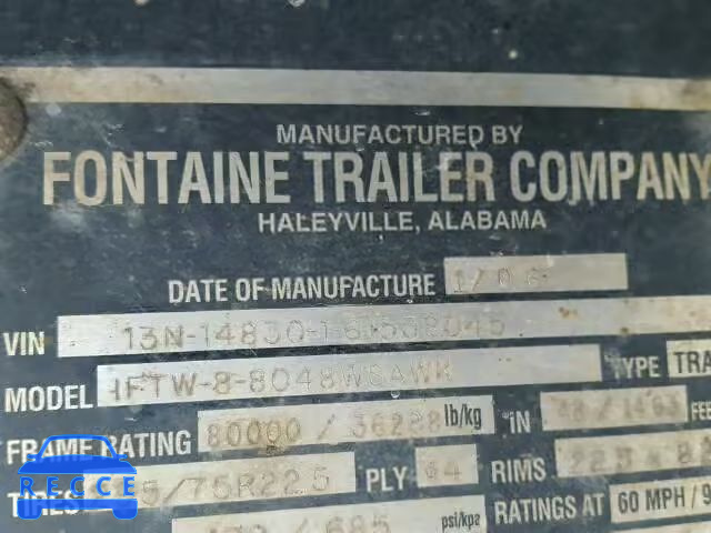 2006 FONTAINE TRAILER 13N14830161538045 image 9