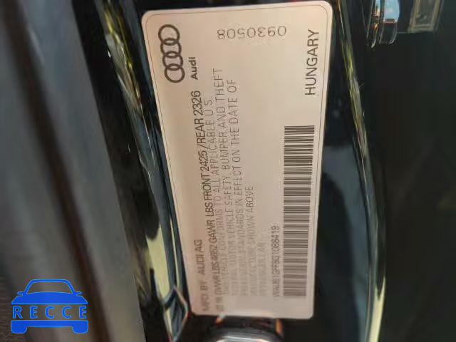 2016 AUDI S3 WAUB1GFF8G1088419 Bild 9