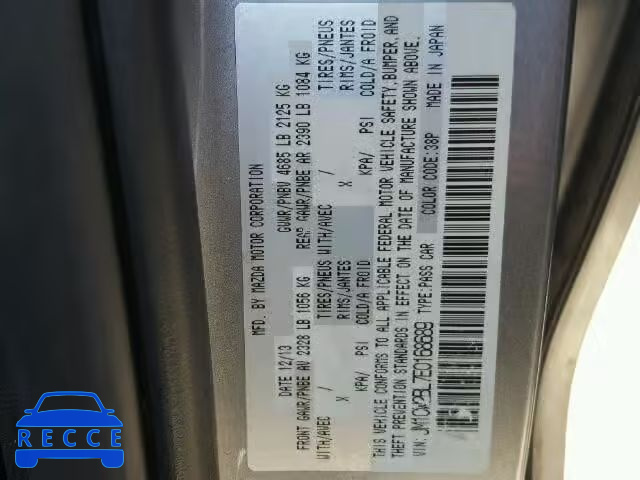 2014 MAZDA 5 JM1CW2BL7E0168689 image 9