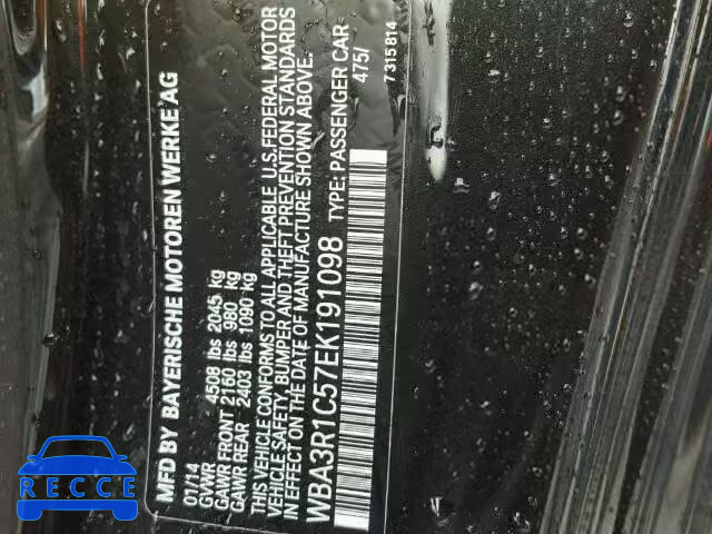 2014 BMW 435 WBA3R1C57EK191098 image 9
