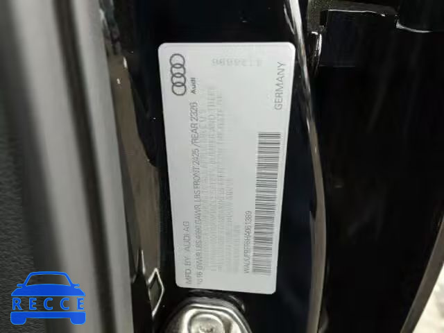 2017 AUDI A3 WAUUPBFF6HA061389 зображення 9