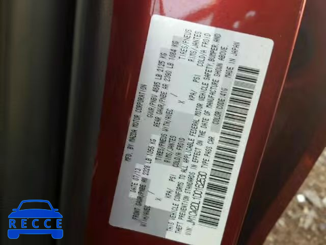 2013 MAZDA 5 JM1CW2DL1D0162530 image 9