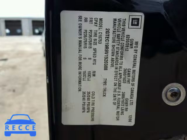 1997 GMC SIERRA 2GTEC19R9V1520388 image 9