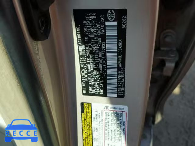 2007 TOYOTA CAMRY NEW 4T1BE46K07U572632 image 9