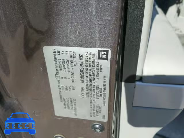 2008 CHEVROLET EQUINOX 2CNDL53FX86318907 image 9