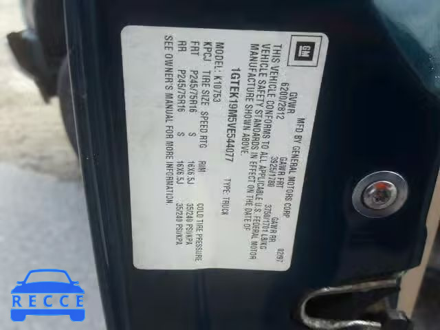 1997 GMC SIERRA 1GTEK19M5VE544077 image 9