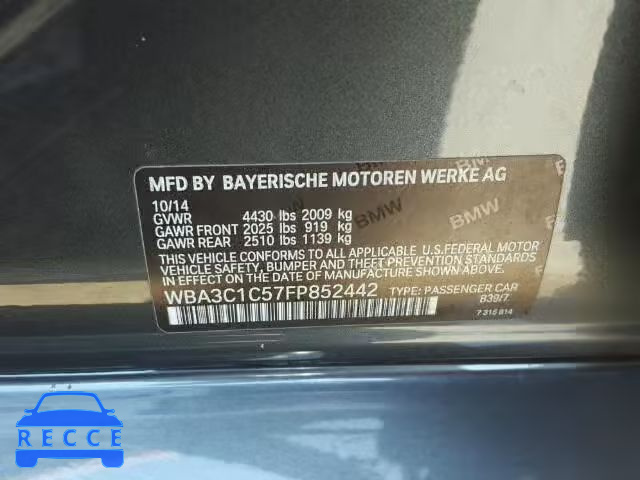 2015 BMW 328 WBA3C1C57FP852442 Bild 9