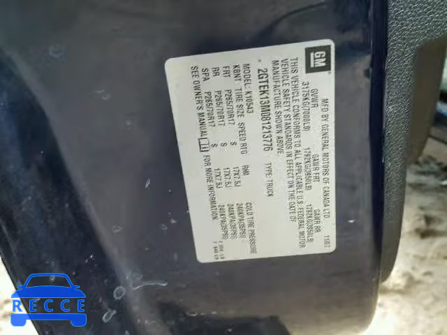 2008 GMC SIERRA 2GTEK13M081213776 image 9