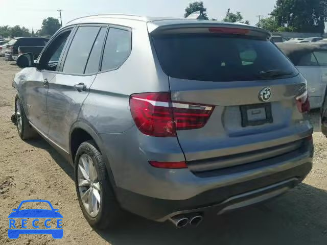 2017 BMW X3 5UXWX9C59H0T01538 image 2