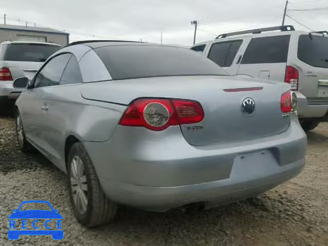 2007 VOLKSWAGEN EOS WVWBA71F87V031009 image 2