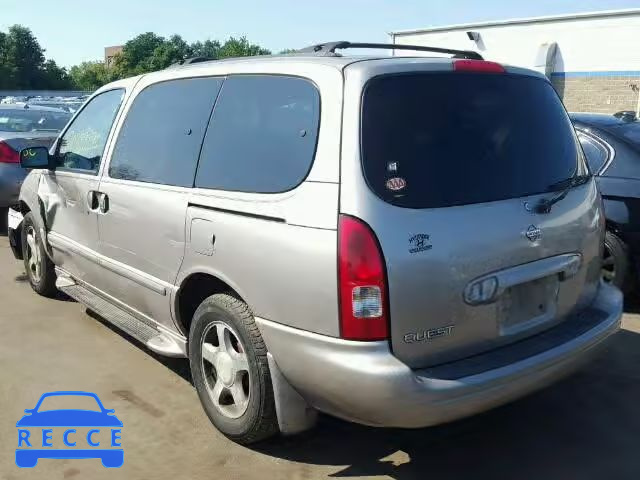 2001 NISSAN QUEST 4N2ZN15T71D800349 image 2