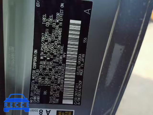 2014 TOYOTA FJ CRUISER JTEBU4BF8EK204333 image 9