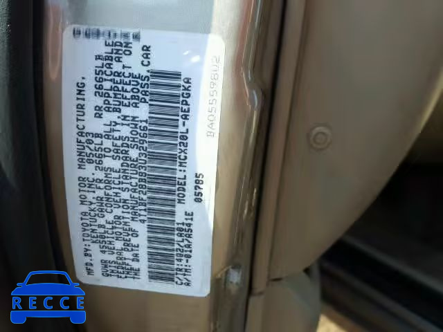 2003 TOYOTA AVALON 4T1BF28B83U329661 image 9