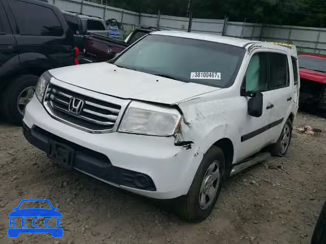 2014 HONDA PILOT LX 5FNYF4H22EB041785 image 1