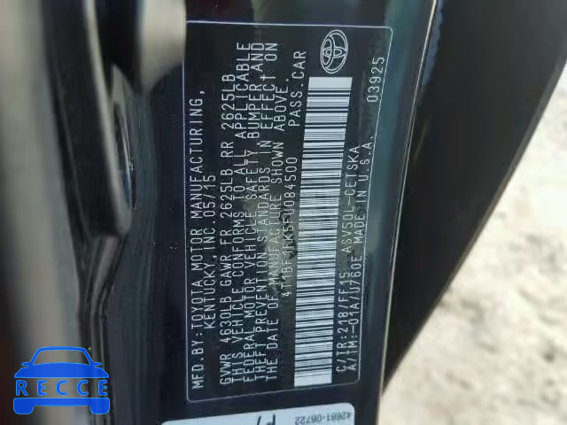 2015 TOYOTA CAMRY 4T1BF1FK5FU084500 image 9