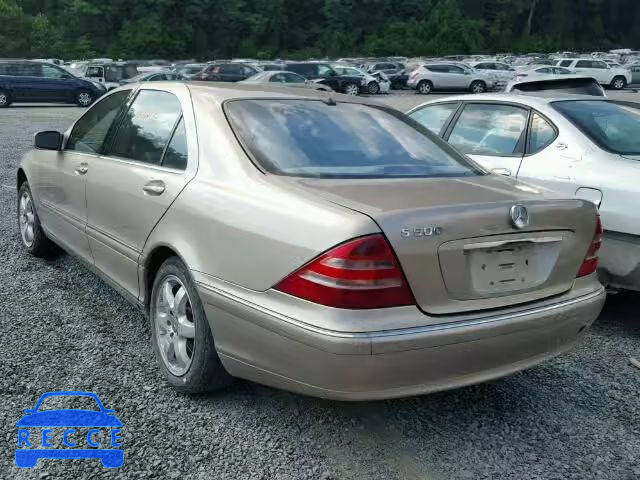 2001 MERCEDES-BENZ S WDBNG75JX1A191951 image 2