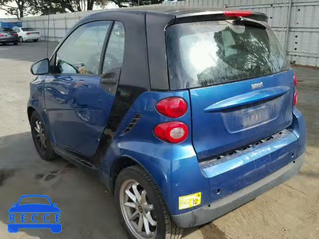 2009 SMART FORTWO WMEEJ31X59K304895 image 2