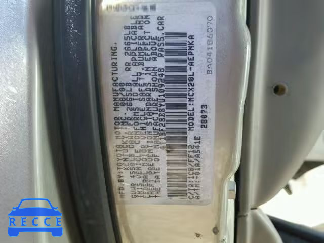 2000 TOYOTA AVALON 4T1BF28B8YU109248 image 9