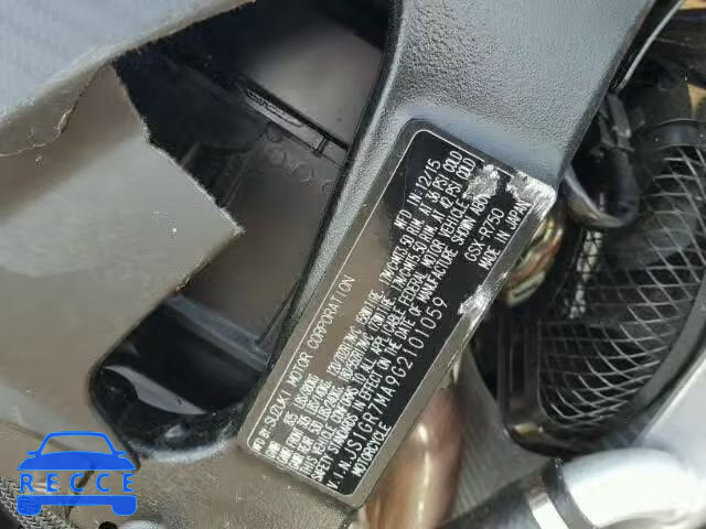 2016 SUZUKI GSX-R750 JS1GR7MA9G2101059 image 9