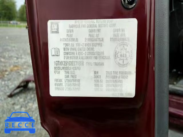 2003 GMC SIERRA 1GTHK29103E271958 image 9