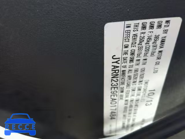 2014 YAMAHA YZFR1 JYARN23E9EA017484 image 9