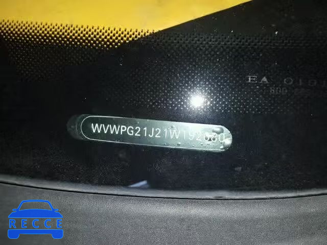 2001 VOLKSWAGEN GTI WVWPG21J21W192680 image 9